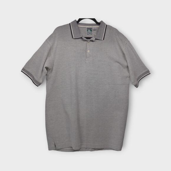 Mens McIntosh & Seymour Oregon Soccer Gear Rugby Black & White Polo Size Large - Picture 2 of 6